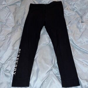 Authentic Burberry Girl’s Black Leggings
